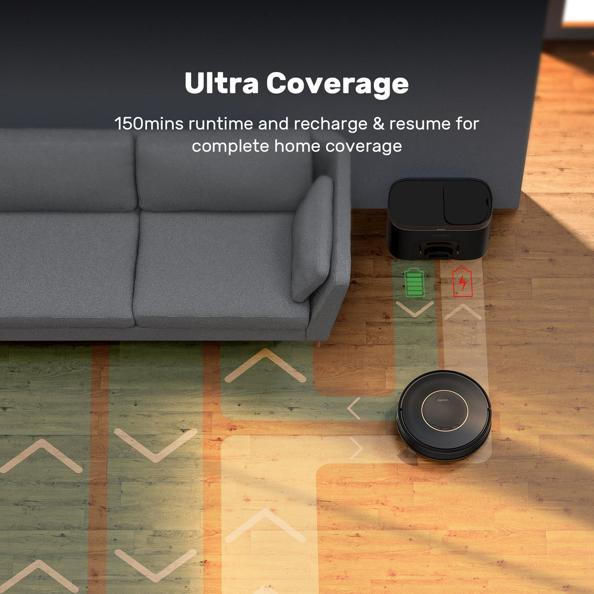 Verefa V60Pro Robot Vacuum Cleaner（Black）