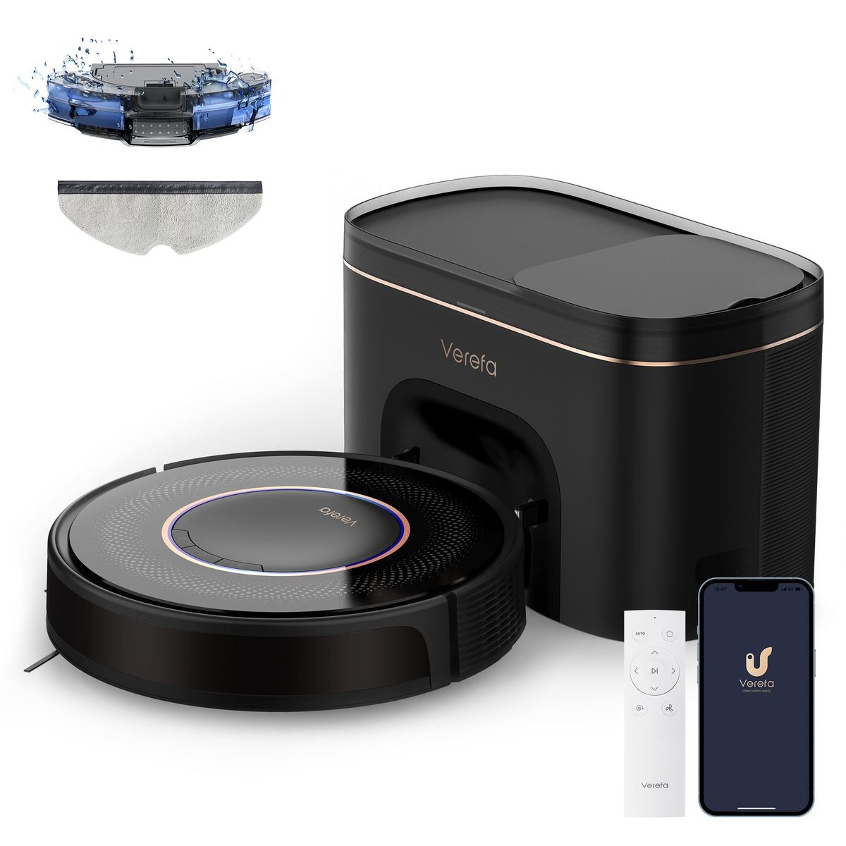 Verefa V60M Pro Cleaning Robot  (Black)