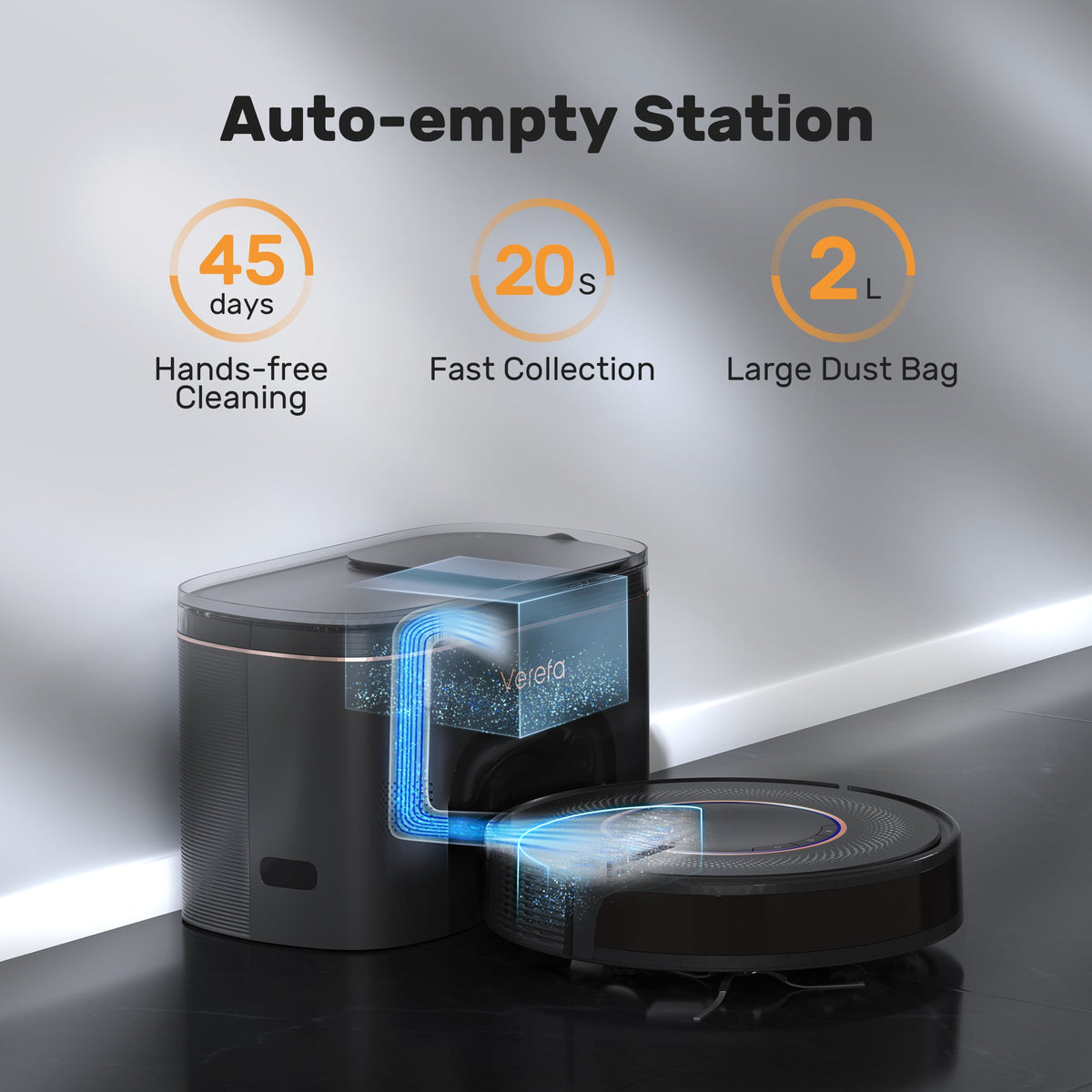 Verefa V60M Pro Cleaning Robot  (Black)
