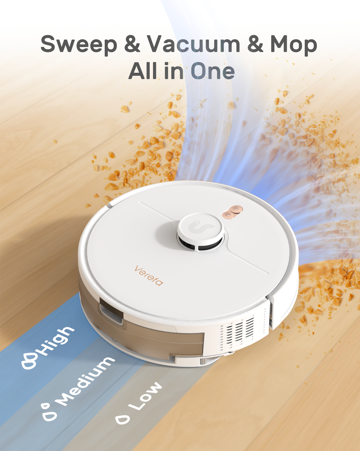 Verefa L20M Robot Vacuum and Mop Combo