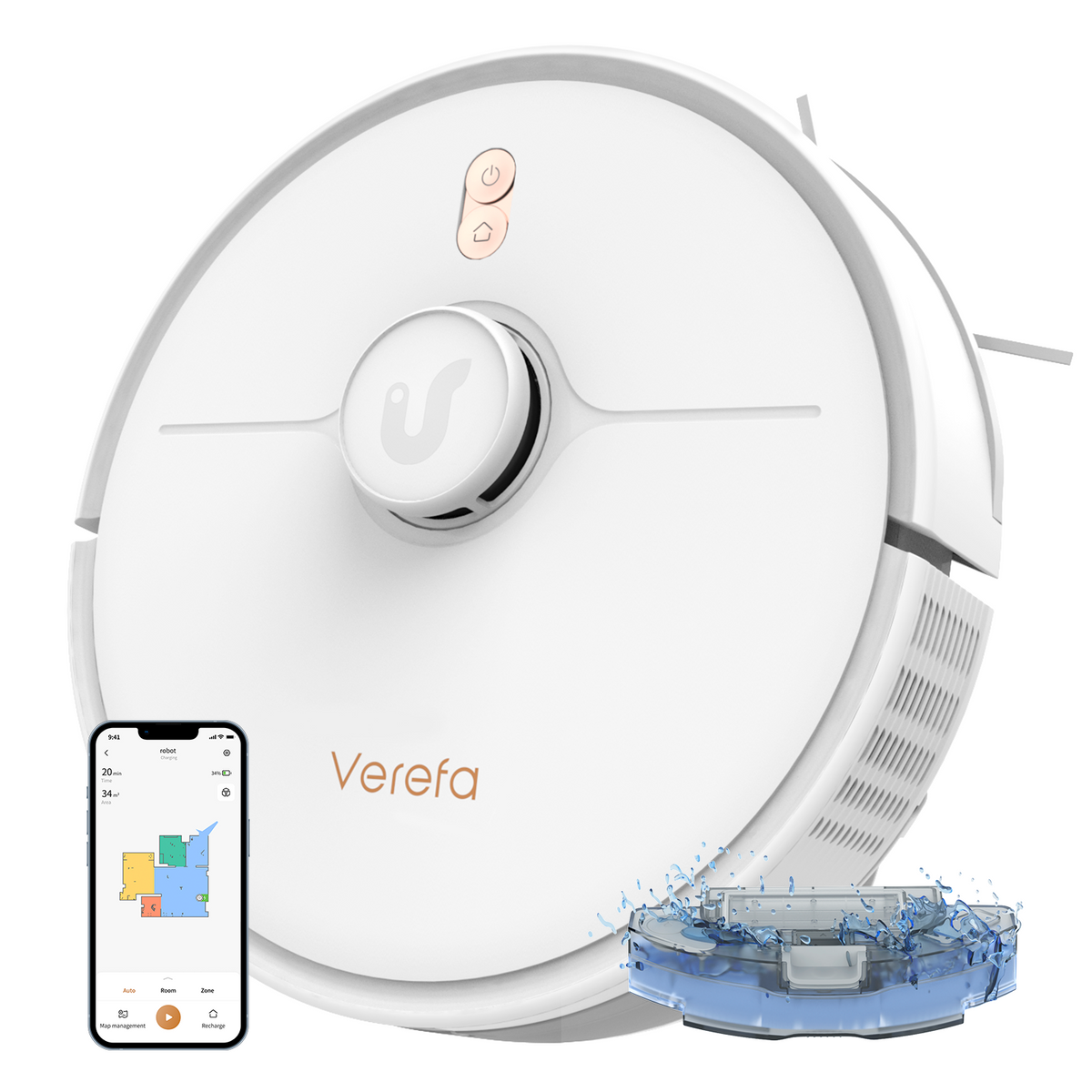 Verefa L20M Robot Vacuum and Mop Combo