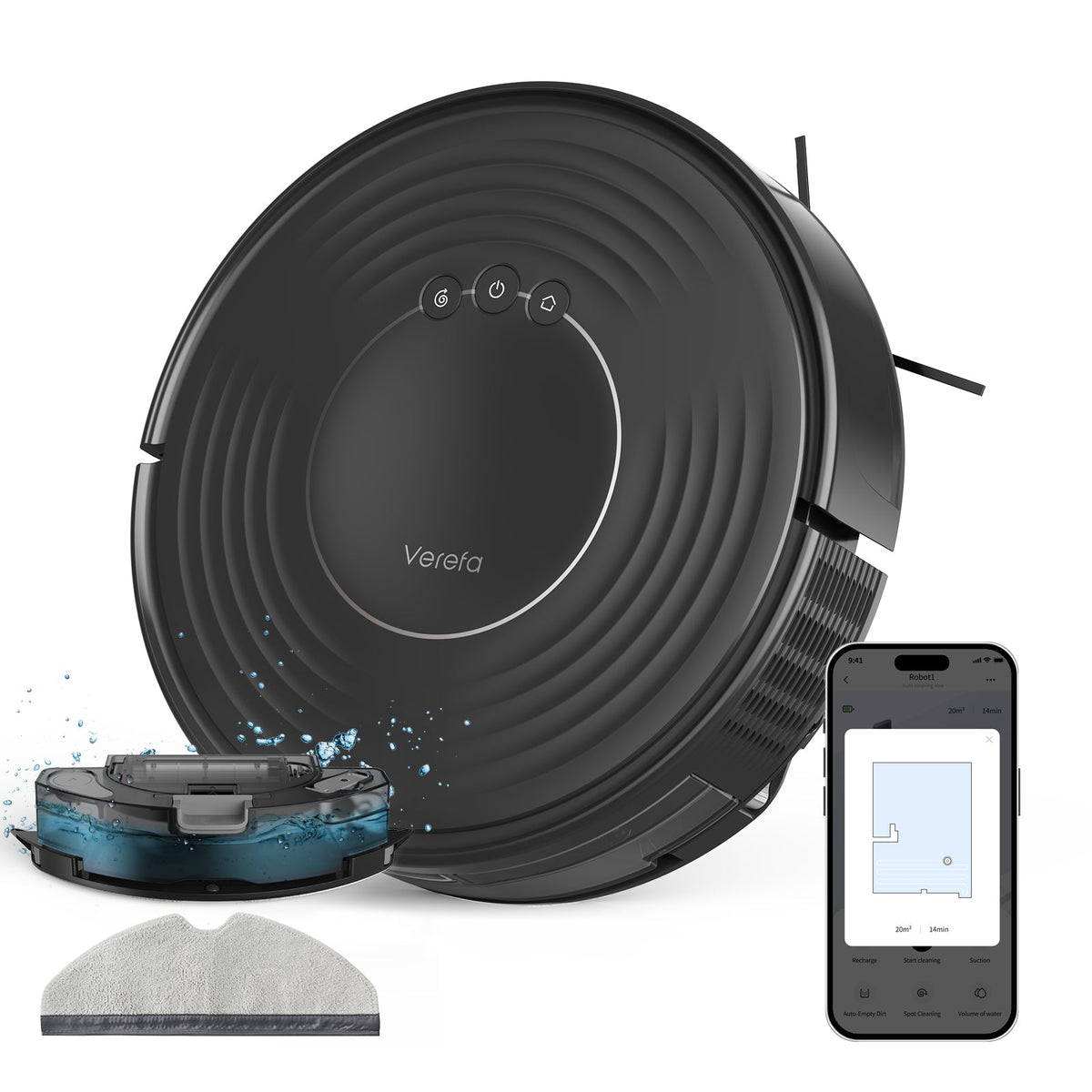 Verefa V60M Lite Robot Vacuum And Mop