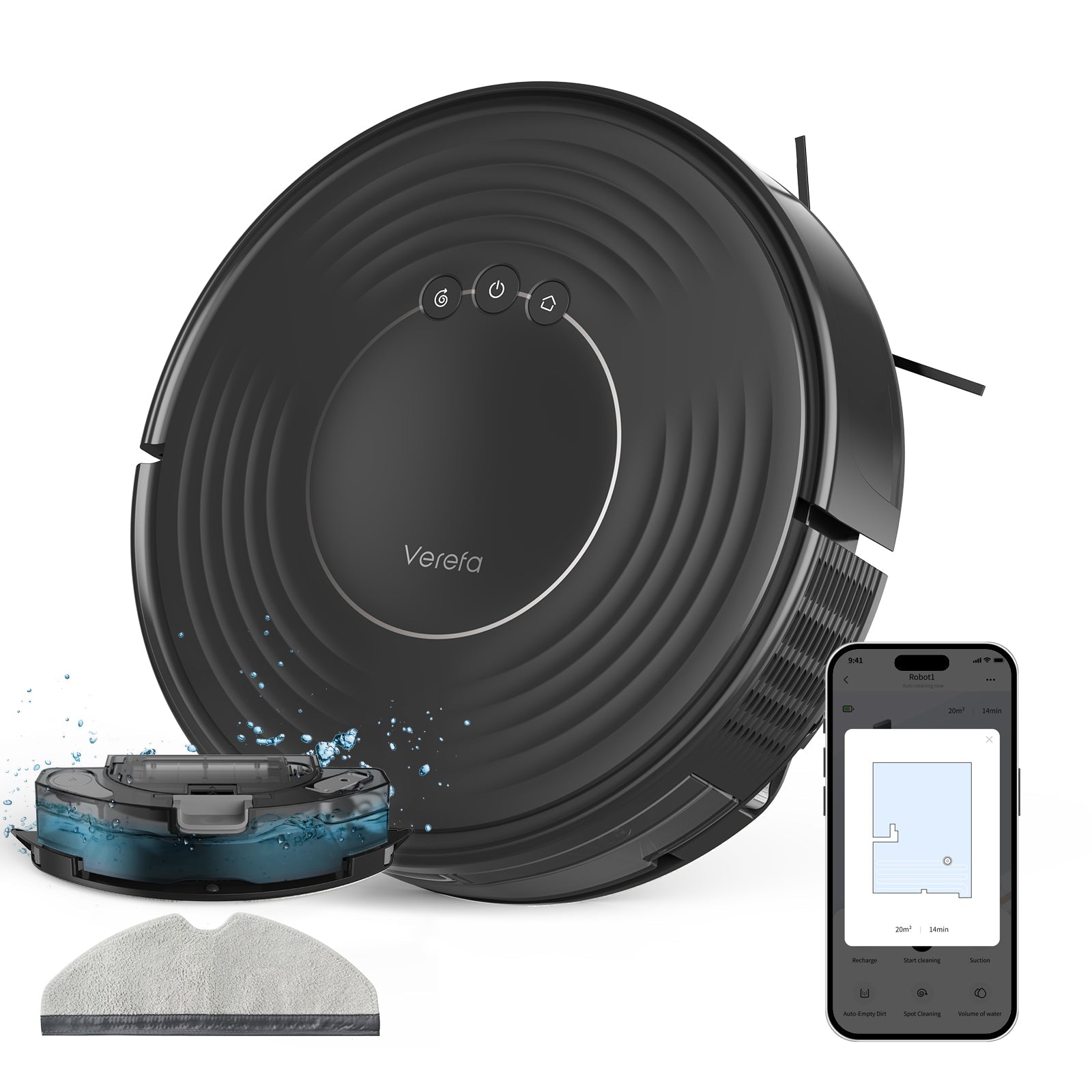 Verefa V60M Lite Robot Vacuum And Mop