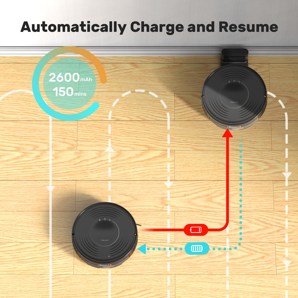 Verefa V60M Lite Robot Vacuum And Mop